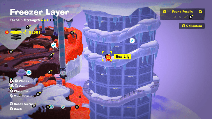 Sea Lily 20 Fossil Map Location