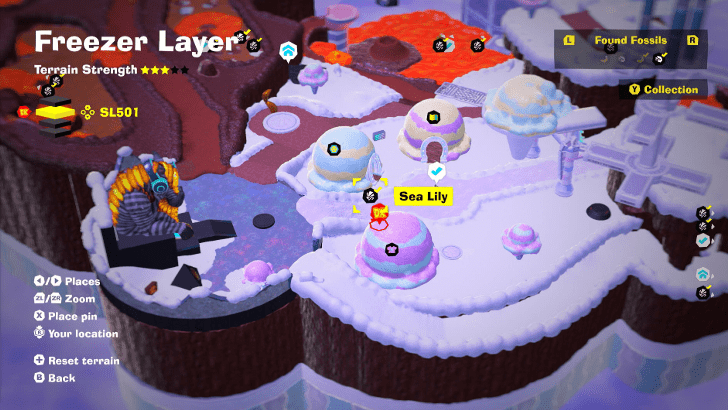 Sea Lily 22 Fossil Map Location