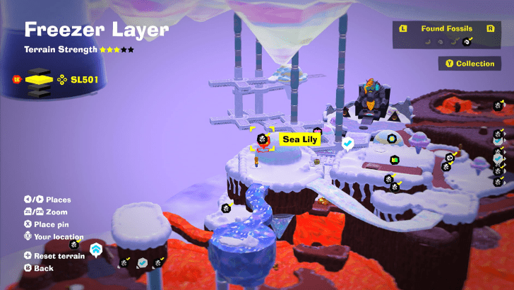 Sea Lily 25 Fossil Map Location