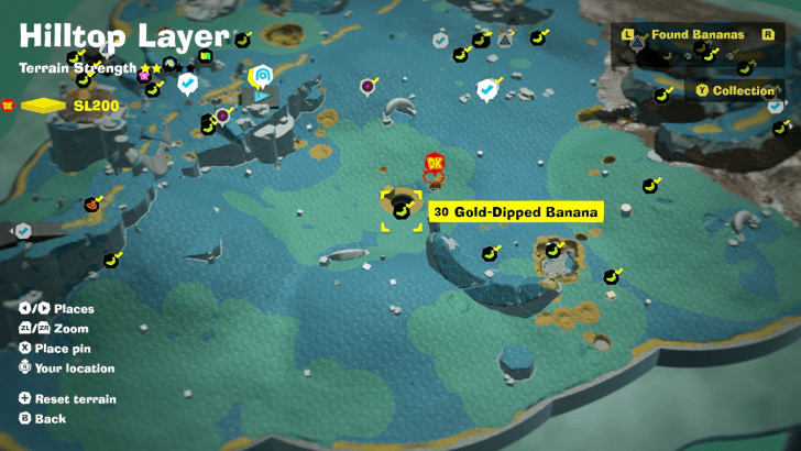 Gold-Dipped Banana Banandium Gem Map Location