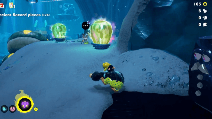 Talk to the snake beside the base getaway