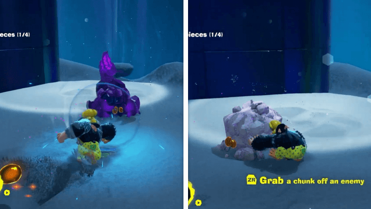 Grab a chunk off an enemy