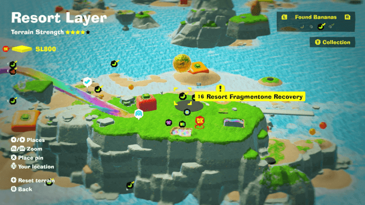 Resort Fragmentone Recovery Banandium Gem Map Location