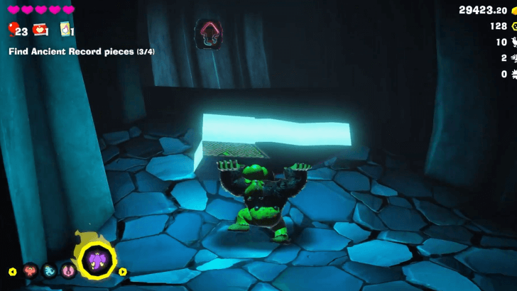 Go up the barrel cannon