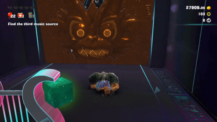 Turn the First Wall in the Melody Source Track to Gold