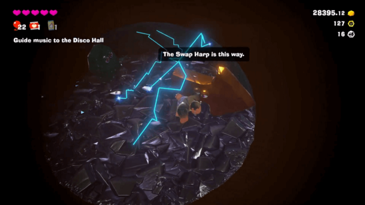 Follow the Directions of the Fractones to the Swap Harp