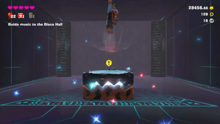 Dive Punch the Marked Platform