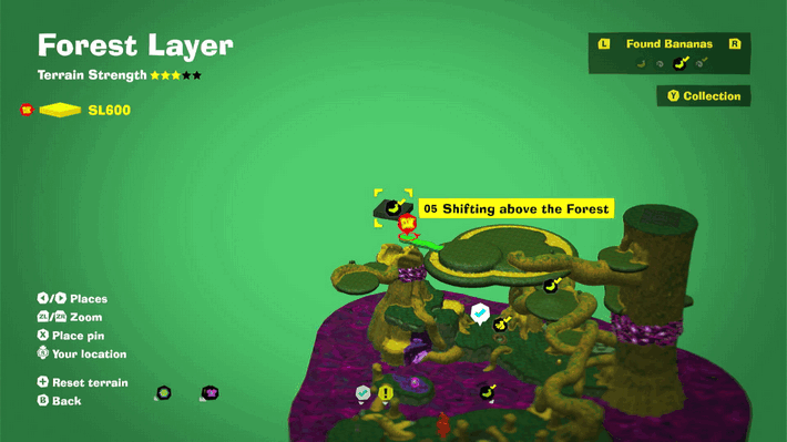 Shifting above the Forest Banandium Gem Map Location