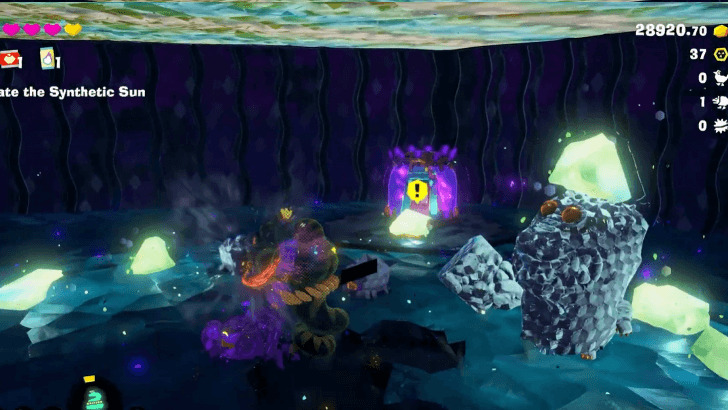 Break the Glow Stone ceiling