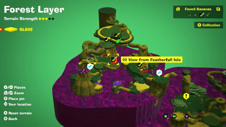 View from Featherfall Isle Banandium Gem Map Location