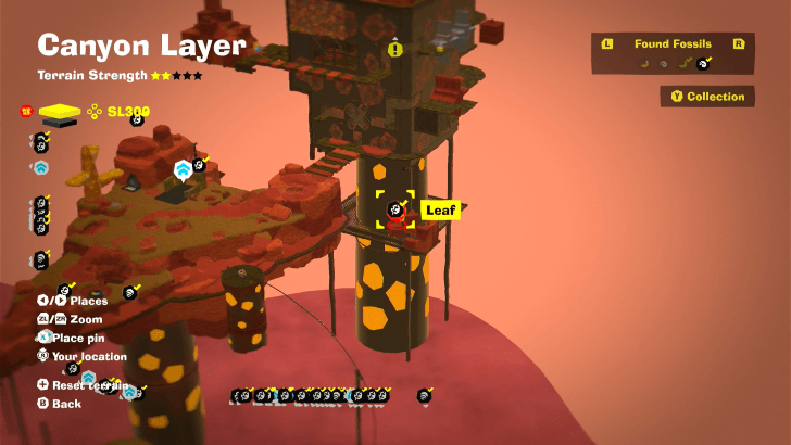 Leaf 18 Fossil Map Location