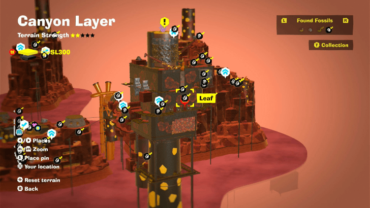 Leaf 17 Fossil Map Location