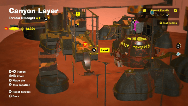 Leaf 55 Fossil Map Location