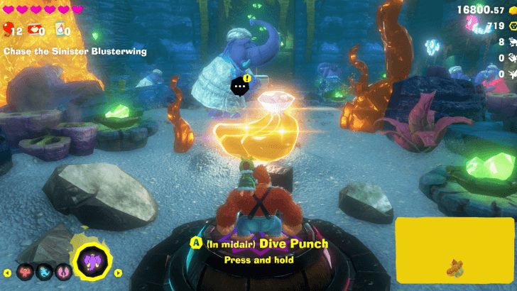 Beat Sinister Blusterwing! Again! Banandium Gem Overworld Location