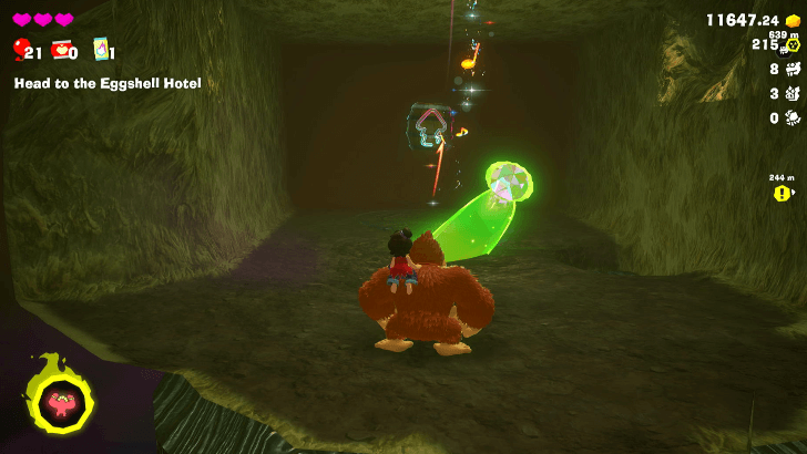 Beneath Bellhop Burb Banandium Gem Overworld Location