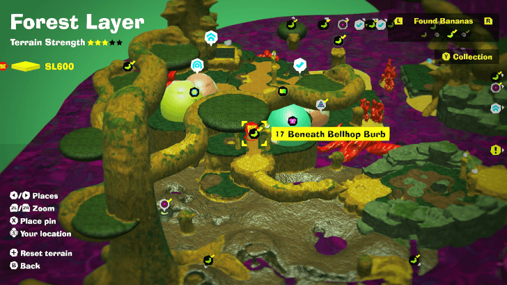 Beneath Bellhop Burb Banandium Gem Map Location