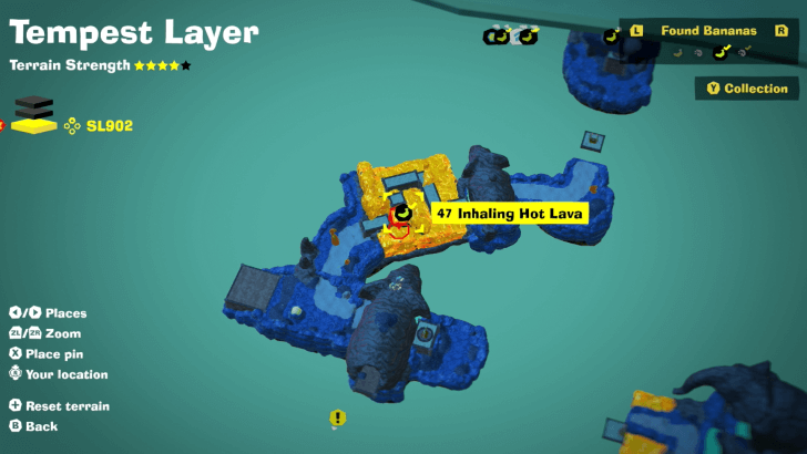 Inhaling Hot Lava Banandium Gem Map Location