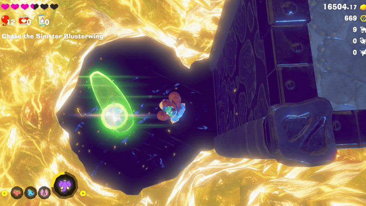 Inhaling Hot Lava Banandium Gem Overworld Location