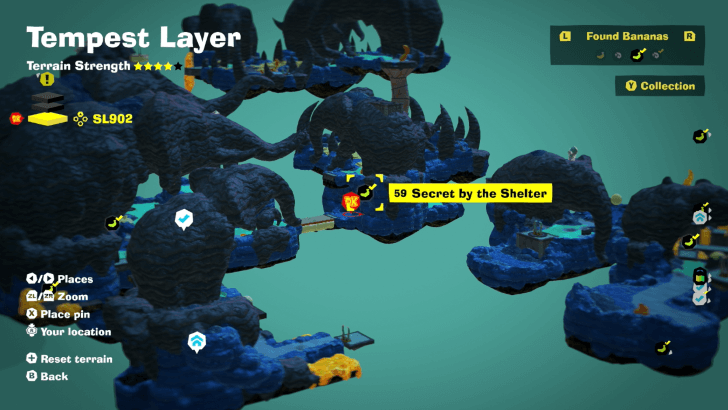 Secret by the Shelter Banandium Gem Map Location