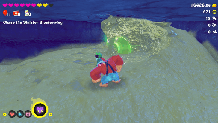 Banana in the Mud Bath Banandium Gem Overworld Location