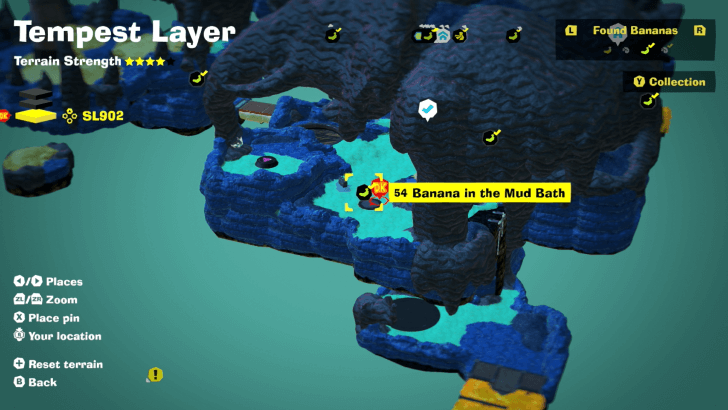 Banana in the Mud Bath Banandium Gem Map Location