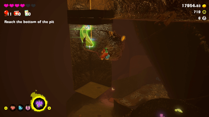 Up and Down, Underground Banandium Gem Overworld Location