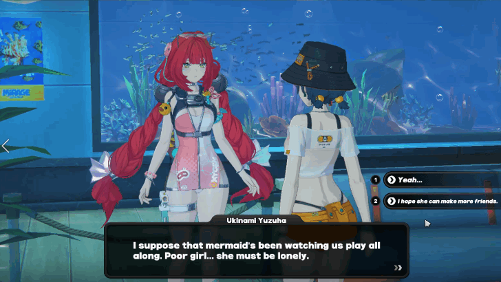 Find Yuzuha at the Aquarium