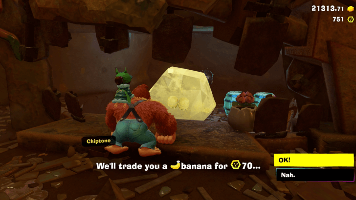 Landfill Chip Exchange Banandium Gem Overworld Location