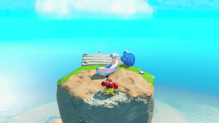 Above the Big Watermelon Banandium Gem Overworld Location