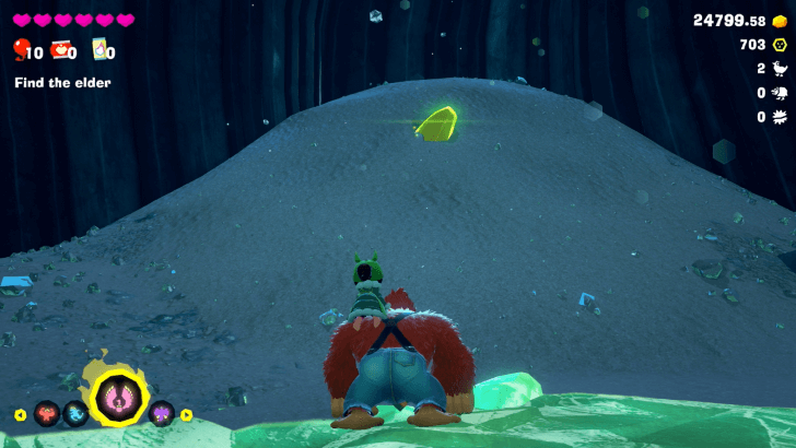 Adrift in Glowboa Grotto Banandium Gem Overworld Location