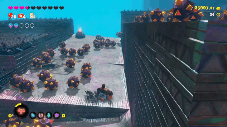 Cross the Spiky Ball Path