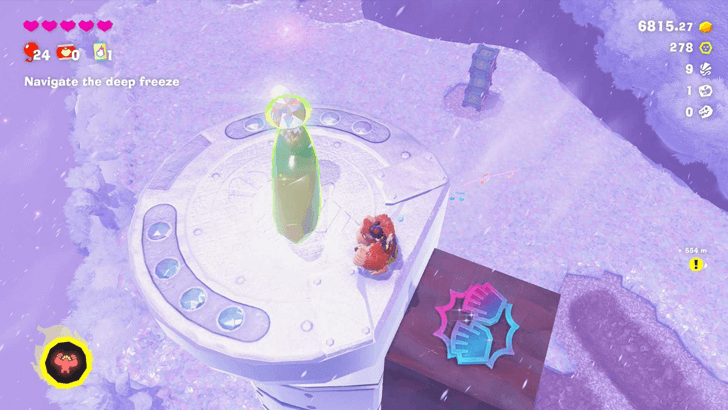 Enshrined atop the Pillar Banandium Gem Overworld Location