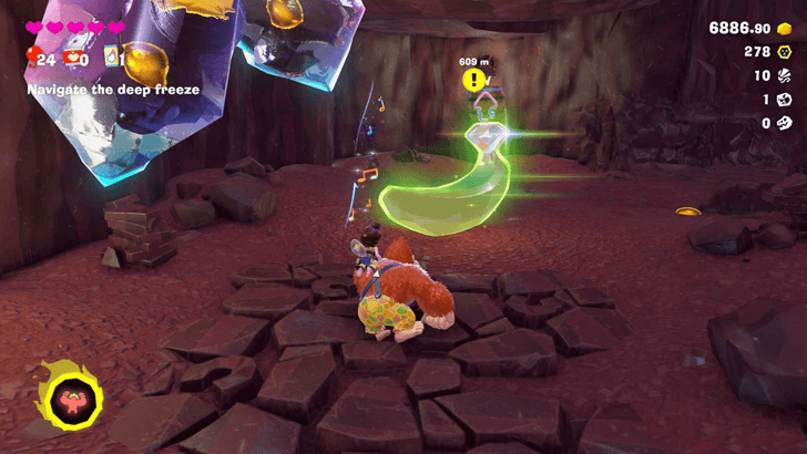 Under the Cliff-Edge Scoop Hut Banandium Gem Overworld Location