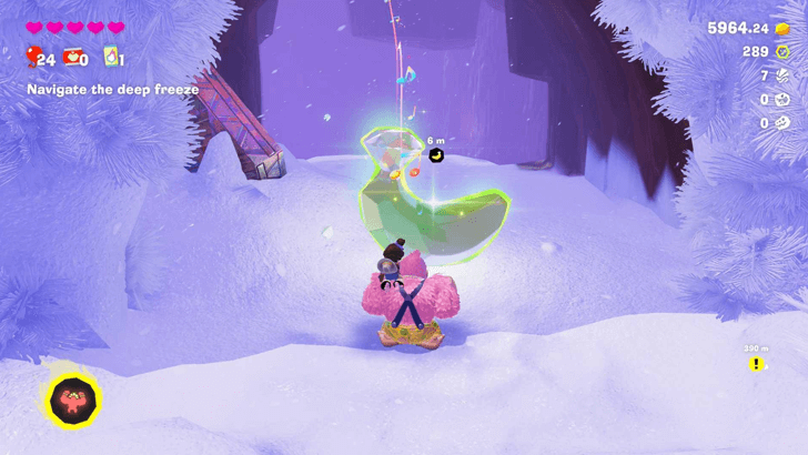 A View of Crumbly Bridge Banandium Gem Overworld Location