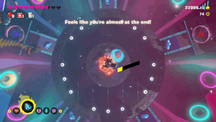 End of the Harmoneel Banandium Gem Overworld Location