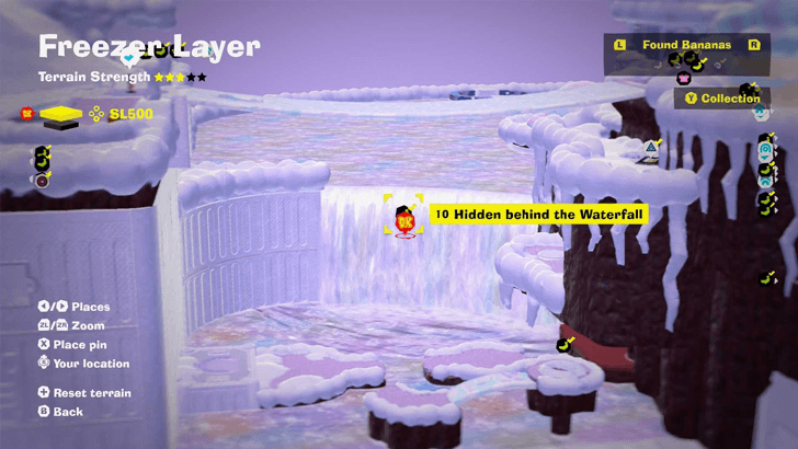 Hidden behind the Waterfall Banandium Gem Map Location