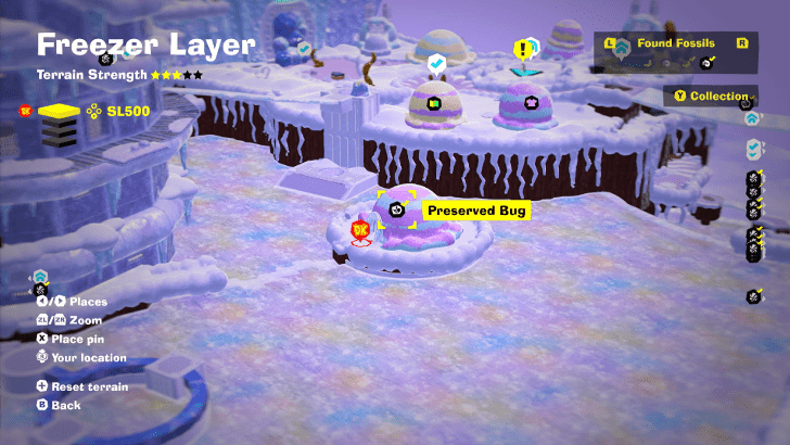 Preserved Bug 2 Fossil Map Location