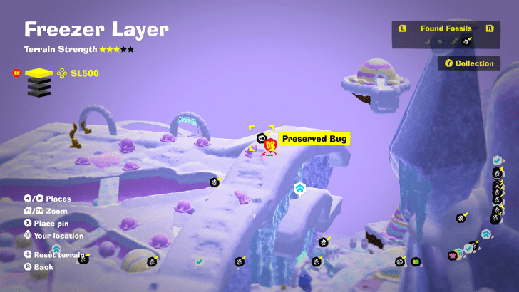 Preserved Bug 3 Fossil Map Location