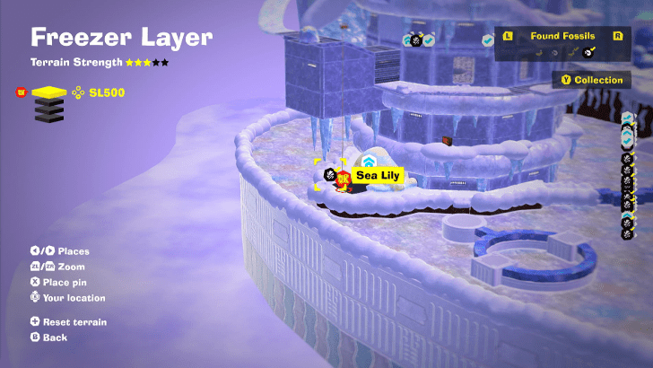 Sea Lily 29 Fossil Map Location