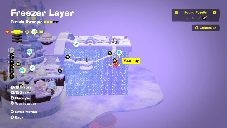 Sea Lily 36 Fossil Map Location