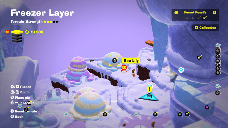 Sea Lily 33 Fossil Map Location