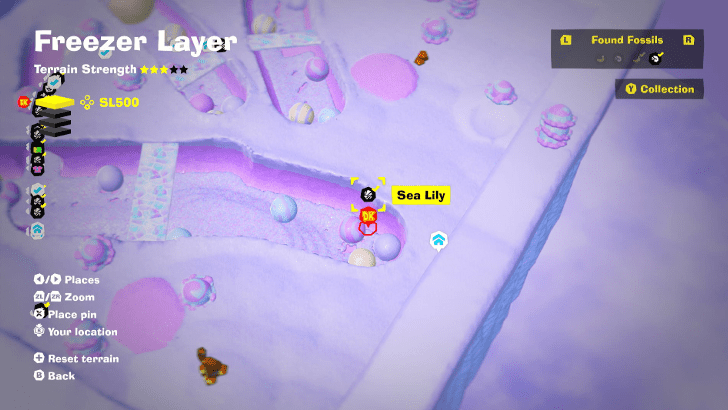 Sea Lily 35 Fossil Map Location