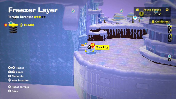 Sea Lily 30 Fossil Map Location