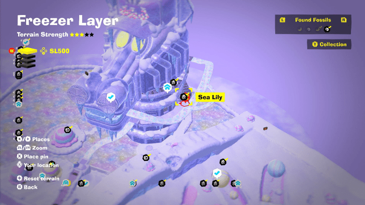 Sea Lily 49 Fossil Map Location