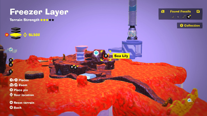 Sea Lily 44 Fossil Map Location