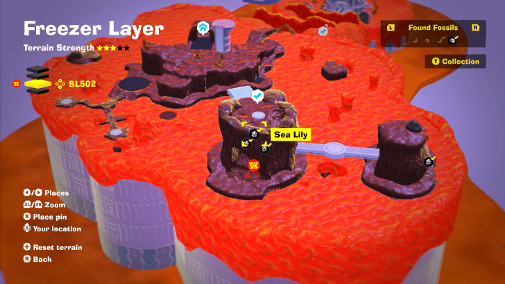 Sea Lily 39 Fossil Map Location