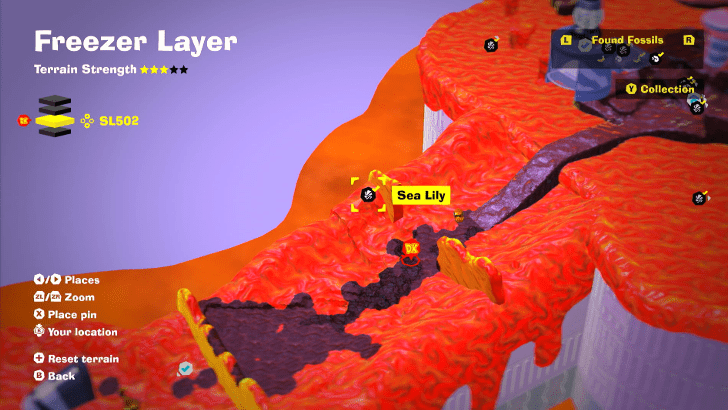 Sea Lily 47 Fossil Map Location