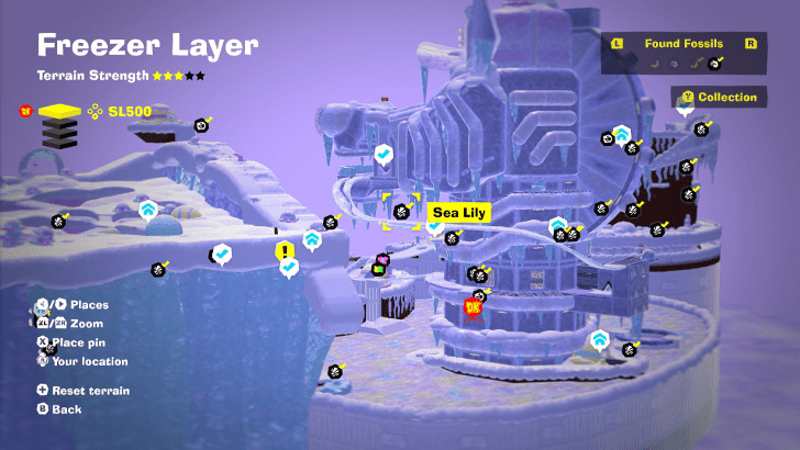 Sea Lily 50 Fossil Map Location