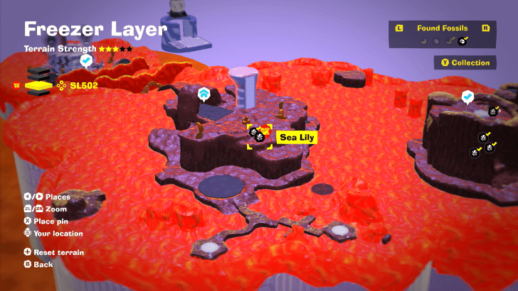 Sea Lily 42 Fossil Map Location