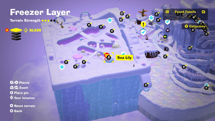 Sea Lily 53 Fossil Map Location